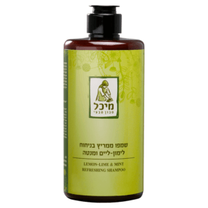 שמפו טבעי ממריץ בניחוח למון-ליים ומנטה - ללא מלחים